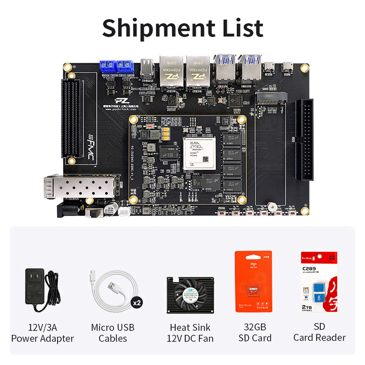 Puzhi AMD Xilinx Zynq UltraScale+ MPSoC XCZU4EV FPGA Development